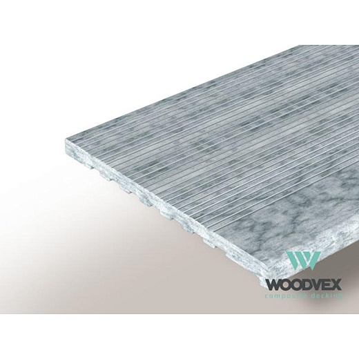 Террасная доска  Woodvex Ступени Select Бело-серый 3 м.