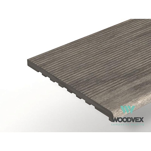 Террасная доска  Woodvex Ступени Select Серый-дым 3 м.