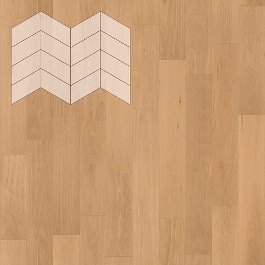 фото товара Паркет Елка Французская Lab Arte Chevron Дуб Рустик Флора лак 400/313х150х14/3/60°