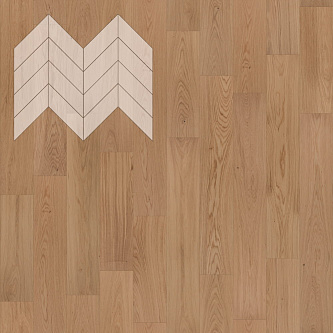 Паркет Елка Французская Lab Arte Chevron Дуб Натур Ларс лак 600/510х90х14/3/45°