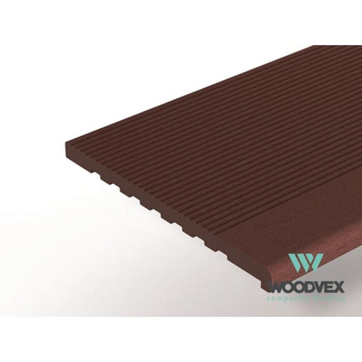 Террасная доска  Woodvex Ступени Select Темно-коричневый 3 м.