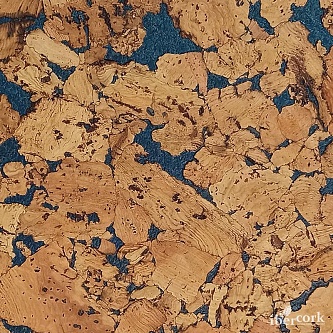 Пробковое покрытие для стен Ibercork Лерида Азул