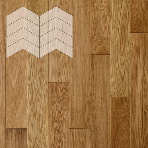 фото товара Паркет Елка Французская Lab Arte Chevron Дуб Рустик лак без браша 400/313х150х14/3/60°