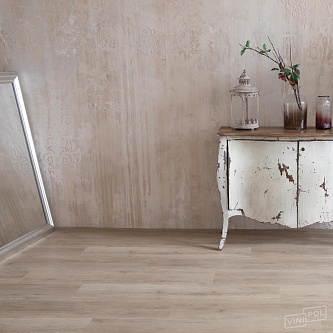 Виниловый пол Vinilam Vinipol Glue 2 мм. клеевая плитка 8844-EIR Дуб Мира
