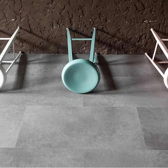 Виниловый пол Ceramo Vinilam Stone 8 мм. интегрированная подложка 61609 Цемент