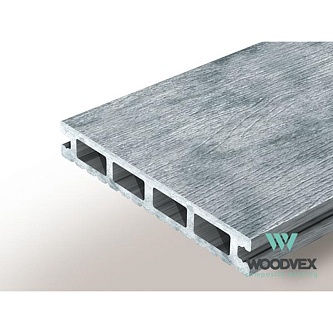 Террасная доска  Woodvex Select Colorite Бело-серый