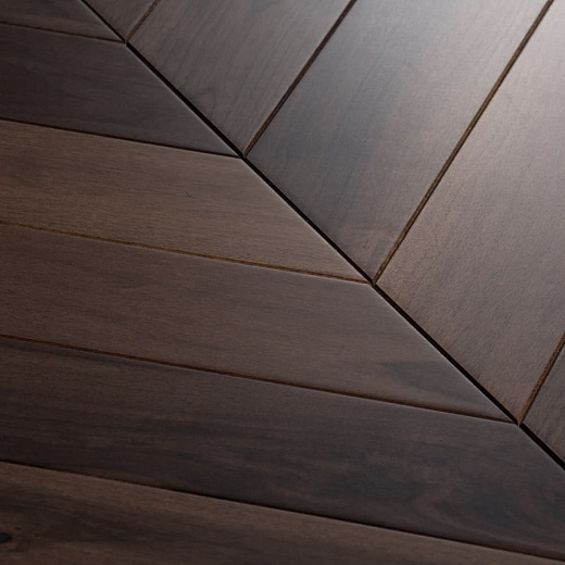 фото товара Паркет Елка Французская Lab Arte Chevron Орех Американский Натур лак 487/397х90х14 /45°