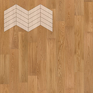 Паркет Елка Французская Lab Arte Chevron Дуб Селект лак 400/348х90х14/3/60°
