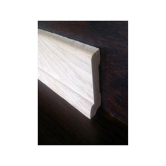 Плинтус евро 65 мм сапожок дуб