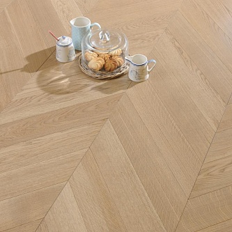 Паркетная доска Coswick Французская ёлка 1123-3247 Дуб Пастель