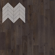 Паркет Елка Французская Lab Arte Chevron Дуб Рустик Грот лак 600/450х150х14/3/45°