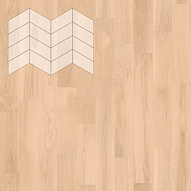 Паркет Елка Французская Lab Arte Chevron Дуб Натур Бетон лак 400/348х90х14/3/60°