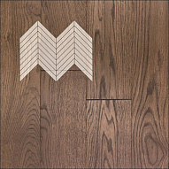 Инженерная доска Primavera Французская елка Oak Polvo Рустик