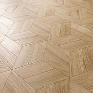 Модульный паркет Lab Arte инженерный Шереметьевская звезда Дуб Рустик лак 344*298*14/3мм