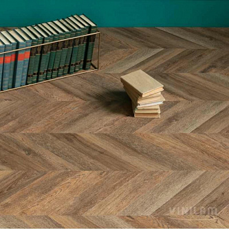 Виниловый пол Vinilam Parquet Chevron 2,5 мм. RI153610CL4 Шеврон Нормандия