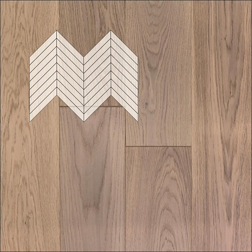 фото товара Инженерная доска Primavera Французская елка Дуб Alamo Селект