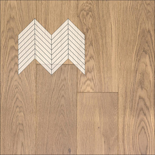фото товара Инженерная доска Primavera Французская елка Oak Flecha Натур