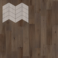 Паркет Елка Французская Lab Arte Chevron Дуб Натур Кайт лак 400/337х110х14/3/60°
