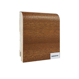 Шпонированный плинтус Finitura Decor 83*19 мм Махагон