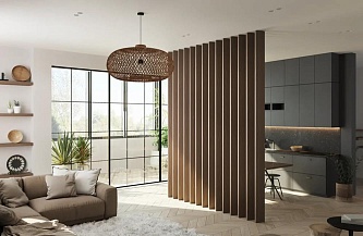 Реечная перегородка Sofia 100 мм.