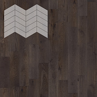 Паркет Елка Французская Lab Arte Chevron Дуб Рустик Грот лак 400/348х90х14/3/60°