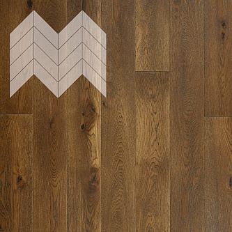 Паркет Елка Французская Lab Arte Chevron Дуб Натур Лофт лак 600/510х90х14/3/45°