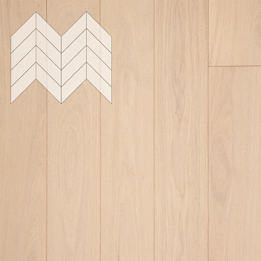 фото товара Паркет Елка Французская Lab Arte Chevron Дуб Рустик Лана лак 600/510х90х14/3/45°