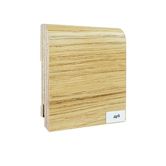 Шпонированный плинтус Finitura Decor 120*15 мм Дуб