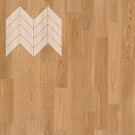 Паркет Елка Французская Lab Arte Chevron Дуб Рустик Вельвет лак 600/475х125х14/3/45°