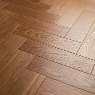 Паркет Royal Parket Елка Английская 490х110х13мм Дуб Натур Честер лак