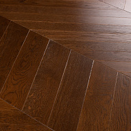 Паркет Елка Французская Lab Arte Chevron Дуб Натур Табак лак 700/610х90х15/3/ 45°