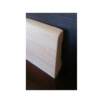 Плинтус прямой 70 мм дуб