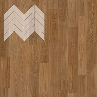 Паркет Елка Французская Lab Arte Chevron Дуб Рустик Гридж лак 600/475х125х14/3/45°