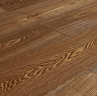 Паркетная доска Amber Wood Ясень Винтаж масло браш 189 мм