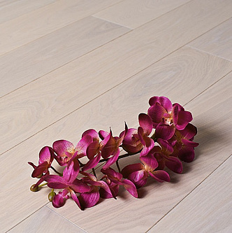 Паркетная доска Amber Wood Ясень Белая ночь лак 189 мм