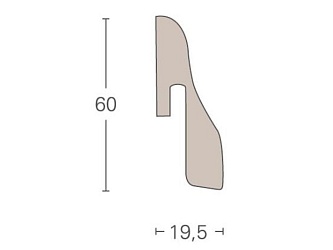 Плинтус Parador 60 мм SL 4