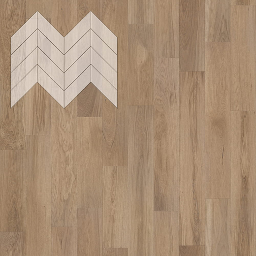 фото товара Паркет Елка Французская Lab Arte Chevron Дуб Селект Лаунж лак 600/510х90х14/3/45°