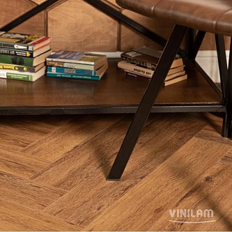 Клеевая плитка Vinilam Parquet Herringbone Glue 2,5 mm GD11210 Паркет Де Вилль