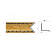 Decor-Dizayn Угол 142-1223 средний золотистый