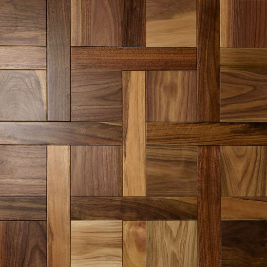 фото товара Модульный паркет Lab Arte Pattern 4/4 Орех микс 110/50*14 мм Лак