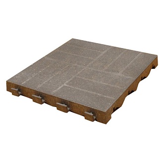 Садовую модульная плитка Dumadeck Коричневая