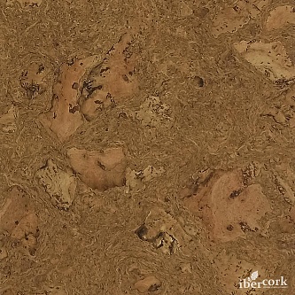 Напольная пробка Ibercork клеевой 6 мм. Леон маррон 6 SG