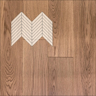 Инженерная доска Primavera Французская елка Дуб Titanio Натур