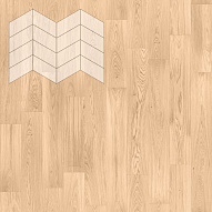 Паркет Елка Французская Lab Arte Chevron Дуб Рустик Блонд лак 400/337х110х14/3/60°