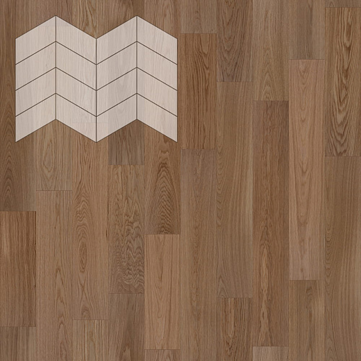 фото товара Паркет Елка Французская Lab Arte Chevron Дуб Натур Норвег лак 400/313х150х14/3/60°