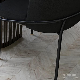 Виниловый пол Vinilam Parquet Chevron 2,5 мм. RI4777CL7 Шеврон Бриссак
