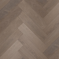 Паркет Royal Parket Елка Английская 490х125х13мм Дуб Натур Винчи лак