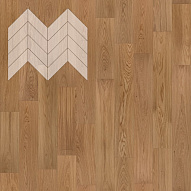 Паркет Елка Французская Lab Arte Chevron Дуб Натур Прозрачное масло 600/450х150х14/3/45°