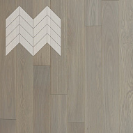 Паркет Елка Французская Lab Arte Chevron Дуб Селект Concrete лак 600/450х150х14/3/45°